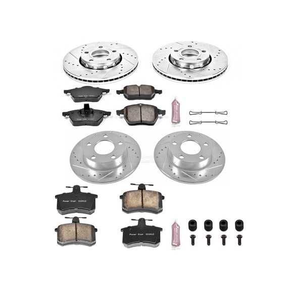 PowerStop Z23 Daily Driver Carbon-Fiber Ceramic Brake Pad and Drilled & Slotted