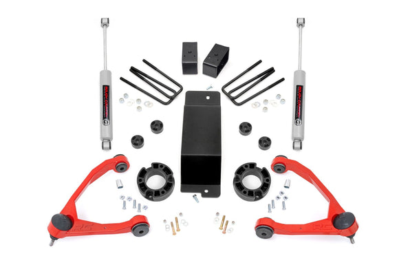Rough Country 3.5" Lift Kit Alum Cast Steel For Chevy GMC 1500 07-16