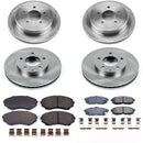 PowerStop OE Stock Replacement Low-Dust Ceramic Brake Pad and Rotor Kit