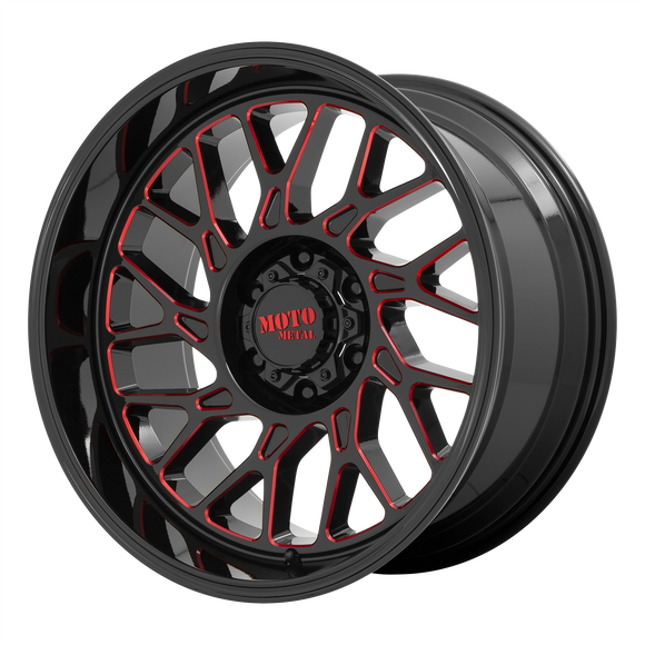 22X10 Moto Metal MO805 G-BLK MILL RTCC 6X135 ET-18 wheel/rim