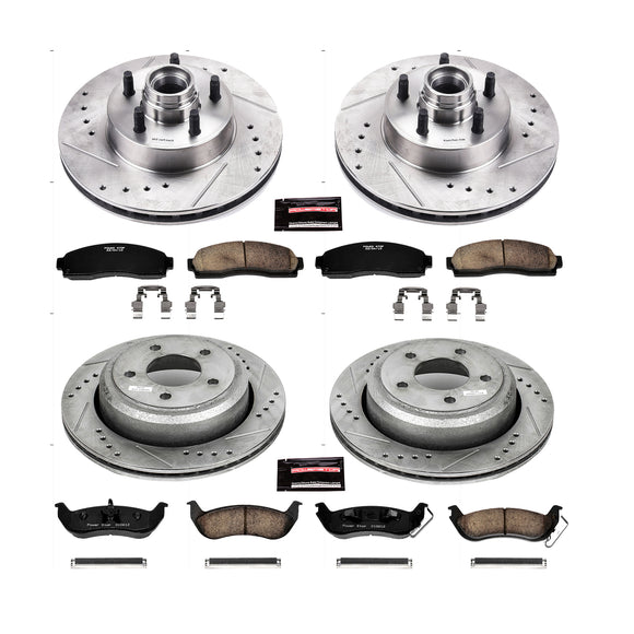 PowerStop Z23 Daily Driver Carbon-Fiber Ceramic Brake Pad and Drilled & Slotted