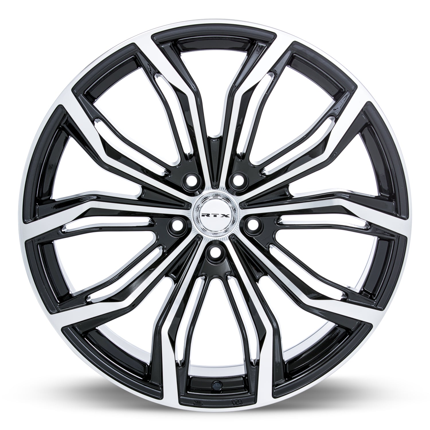 16x7 RTX Black Widow Black Machined 5x105 ET38 wheel/rim