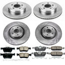 PowerStop OE Stock Replacement Low-Dust Ceramic Brake Pad and Rotor Kit
