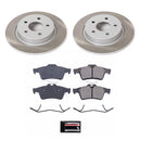 PowerStop Semi-Coated Rotor and Low-Dust Ceramic Brake Pad Kit