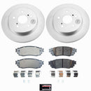 Genuine Geomet Coated Rotor and Low-Dust Ceramic Brake Pad Kit