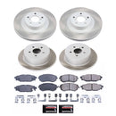 PowerStop Semi-Coated Rotor and Low-Dust Ceramic Brake Pad Kit