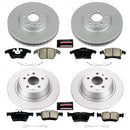 PowerStop Genuine Geomet Coated Rotor and Low-Dust Ceramic Brake Pad Kit