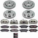 PowerStop OE Stock Replacement Low-Dust Ceramic Brake Pad, Rotor and Caliper Kit