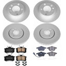 PowerStop Genuine Geomet Coated Rotor and Carbon-Fiber Ceramic Brake Pad Kit