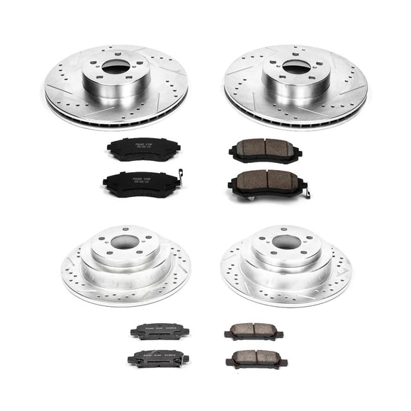 PowerStop Z23 Daily Driver Carbon-Fiber Ceramic Brake Pad and Drilled & Slotted