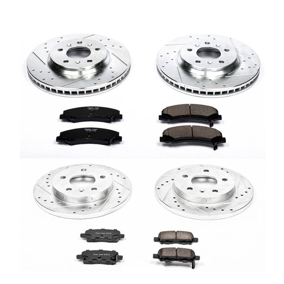 PowerStop Z23 Daily Driver Carbon-Fiber Ceramic Brake Pad and Drilled & Slotted