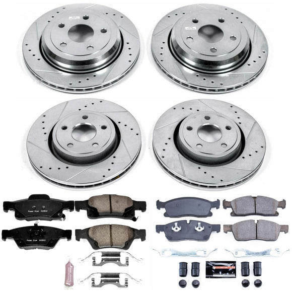 PowerStop Z23 Daily Driver Carbon-Fiber Ceramic Brake Pad and Drilled & Slotted