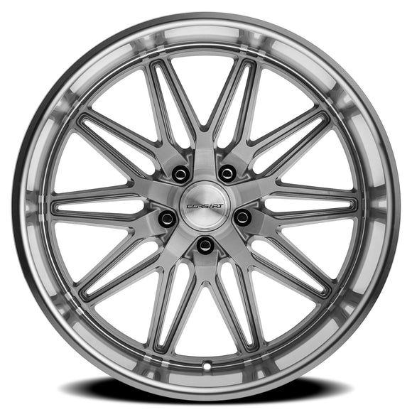 20x12 Corsart Alcatraz Gloss Brushed With Diamond Cut Lip 5x127 ET0 Wheel