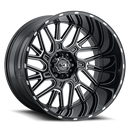 24x12 Vision 404 Gloss Black Milled Spoke 8x170 ET-51 wheel/rim