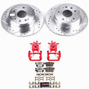 PowerStop Z26 Street Performance Ceramic Brake Pad, Drilled Slotted Rotor, and C