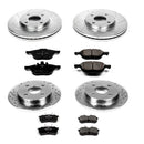 PowerStop Z23 Daily Driver Carbon-Fiber Ceramic Brake Pad and Drilled & Slotted