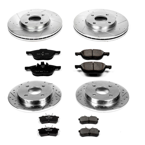 PowerStop Z23 Daily Driver Carbon-Fiber Ceramic Brake Pad and Drilled & Slotted
