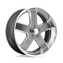 20X9.5 U.S. Wheel U118 HUSTLER Matte Gun Metal 5X127 ET1 wheel/rim-2