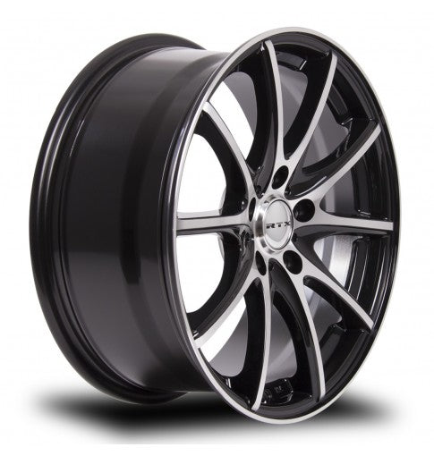 14x6 RTX Snare Black Machined 4x100 ET38 wheel/rim