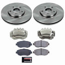 PowerStop OE Stock Replacement Low-Dust Ceramic Brake Pad, Rotor and Caliper Kit