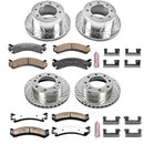 PowerStop Z36 Carbon-Fiber Ceramic Brake Pad with Drilled and Slotted Rotor Kit