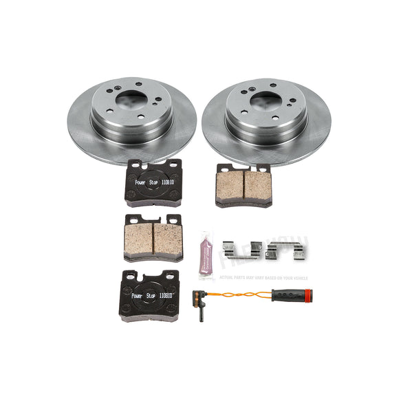 PowerStop OE Stock Replacement Low-Dust Ceramic Brake Pad and Rotor Kit