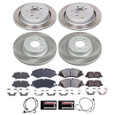 PowerStop Semi-Coated Rotor and Low-Dust Ceramic Brake Pad Kit