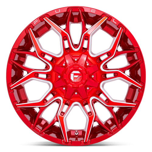 22x10 Fuel Off-Road D771 Twitch Candy Red Milled 8x170 ET-18 CB125.1 Wheel Rim