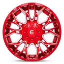22x10 Fuel Off-Road D771 Twitch Candy Red Milled 8x170 ET-18 CB125.1 Wheel Rim