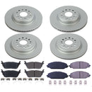 PowerStop Genuine Geomet Coated Rotor and Low-Dust Ceramic Brake Pad Kit