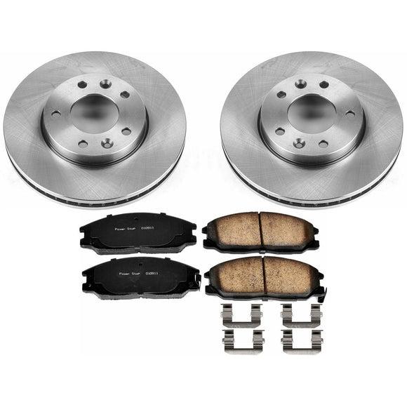 PowerStop OE Stock Replacement Low-Dust Ceramic Brake Pad and Rotor Kit