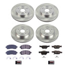 PowerStop OE Stock Replacement Low-Dust Ceramic Brake Pad and Rotor Kit