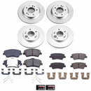 PowerStop Genuine Geomet Coated Rotor and Low-Dust Ceramic Brake Pad Kit