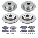 PowerStop OE Stock Replacement Low-Dust Ceramic Brake Pad and Rotor Kit