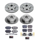 PowerStop OE Stock Replacement Low-Dust Ceramic Brake Pad and Rotor Kit