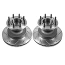 PowerStop Evolution Drilled Slotted Rotors Pair Front For Ford E-450 Super Duty