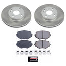 PowerStop Semi-Coated Rotor and Low-Dust Ceramic Brake Pad Kit