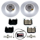PowerStop Genuine Geomet Coated Rotor and Carbon-Fiber Ceramic Brake Pad Kit