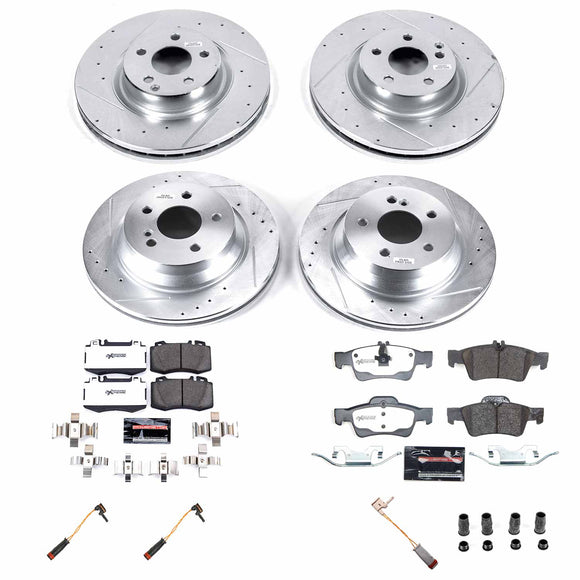 Z26 Street Performance Ceramic Brake Pad and Drilled & Slotted Rotor Kit