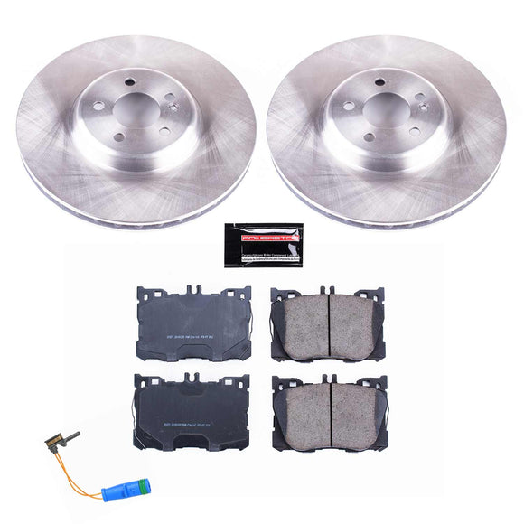 PowerStop OE Stock Replacement Low-Dust Ceramic Brake Pad and Rotor Kit