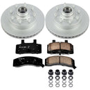 PowerStop Genuine Geomet Coated Rotor and Low-Dust Ceramic Brake Pad Kit