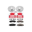 PowerStop Z23 Daily Driver Carbon-Fiber Ceramic Pads Drilled & Slotted Rotor & C