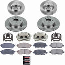 PowerStop OE Stock Replacement Low-Dust Ceramic Brake Pad, Rotor and Caliper Kit