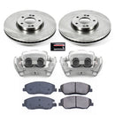 PowerStop OE Stock Replacement Low-Dust Ceramic Brake Pad, Rotor and Caliper Kit