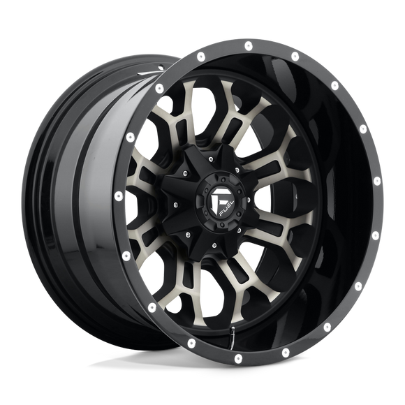 17x9 Fuel Off-Road D561 Crush Gloss Machined Dark Tint 5x114.3 ET-12 Wheel