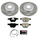 PowerStop Semi-Coated Rotor and Low-Dust Ceramic Brake Pad Kit