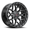 20x9 Vortek VRP-504 Enzo Black 5x127 ET0 CB78.1 Wheel