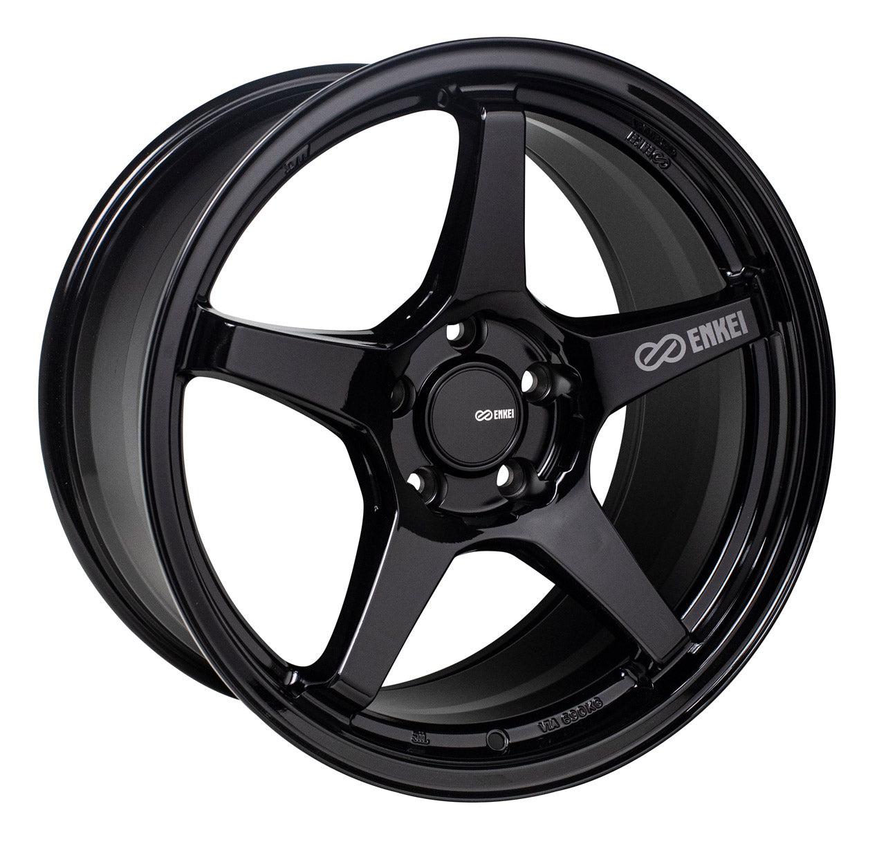 18X8.5 ENKEI TS-5 BLACK GLOSS WHEEL/RIM  ET38 521-885-6538BK 5X114.3