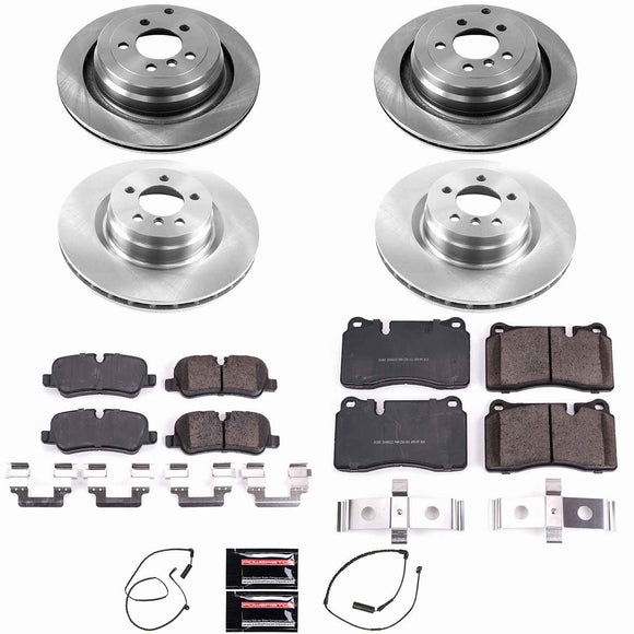 PowerStop OE Stock Replacement Low-Dust Ceramic Brake Pad and Rotor Kit