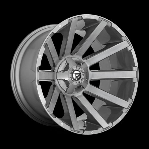 20X10 Fuel 1PC D714 Contra Platinum Gray 6X135 6X139.7 6X5.5 ET-19 Wheel - 0